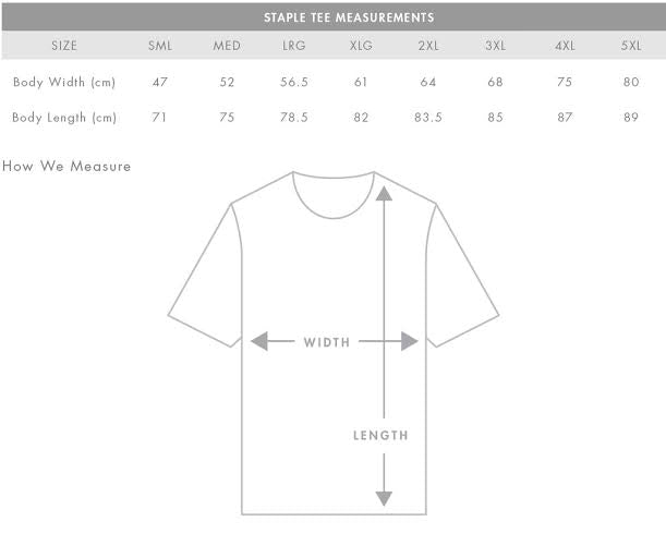 Tee Measurements